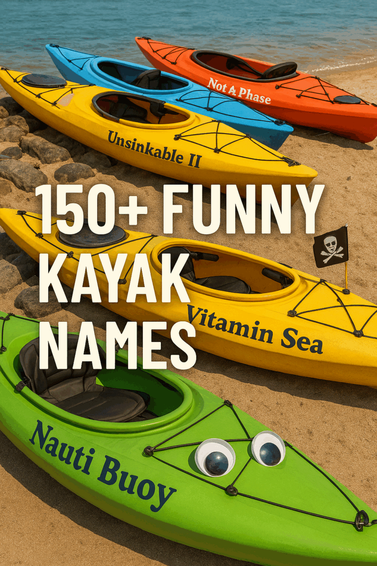 150+ Funny Kayak Names