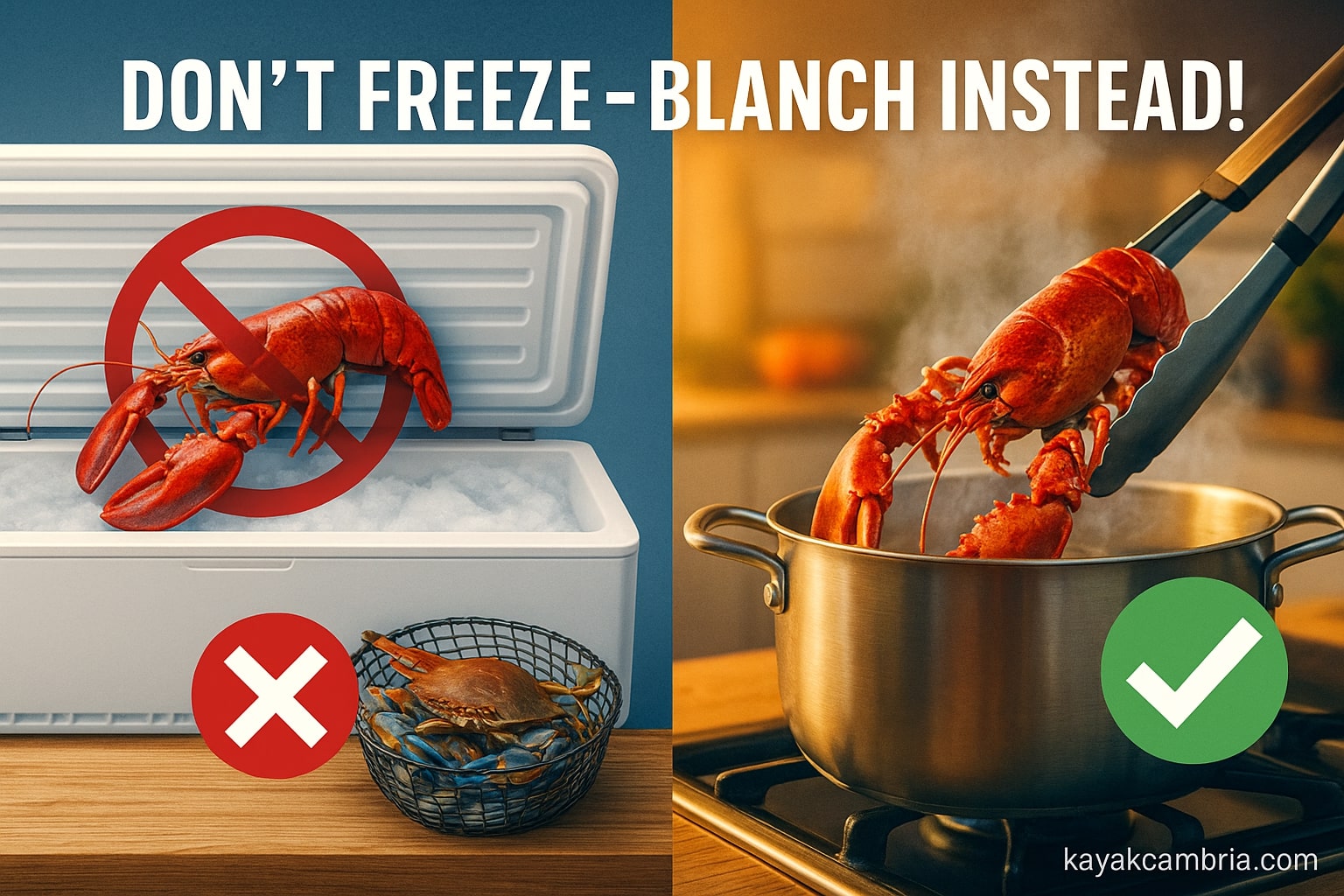 DON'T FREEZE - BLANCH INSTEAD