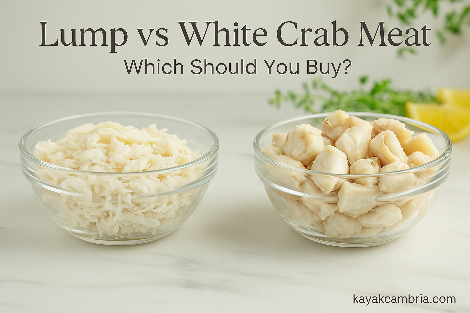 Lump vs White Crab Meat Which Should You Buy