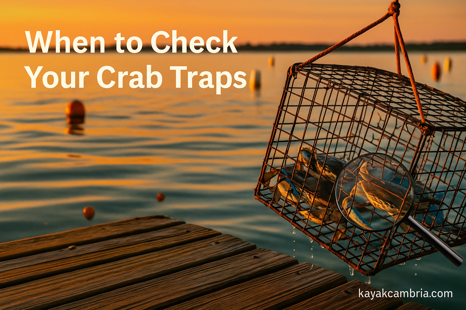 When to Check Your Crab Traps