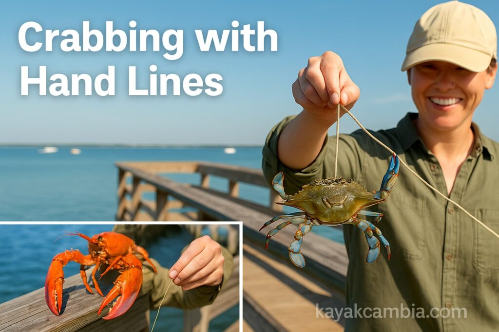 Crabbing with Hand Lines