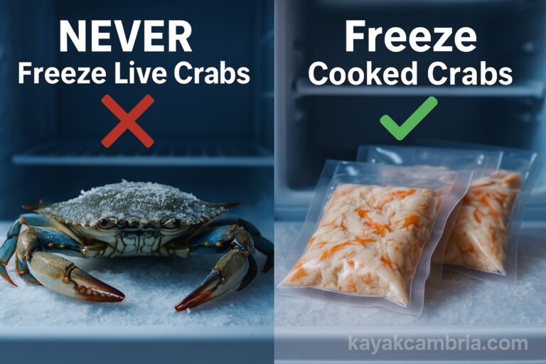 NEVER Freeze Live Crabs