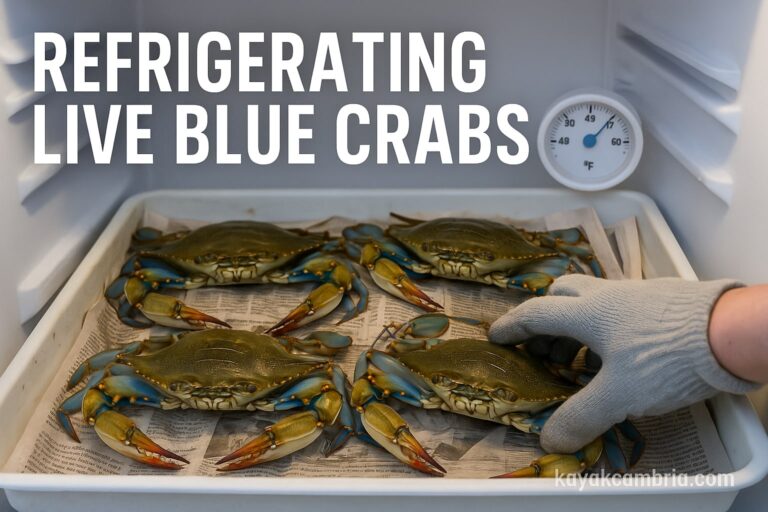 REFRIGERATING LIVE BLUE CRABS