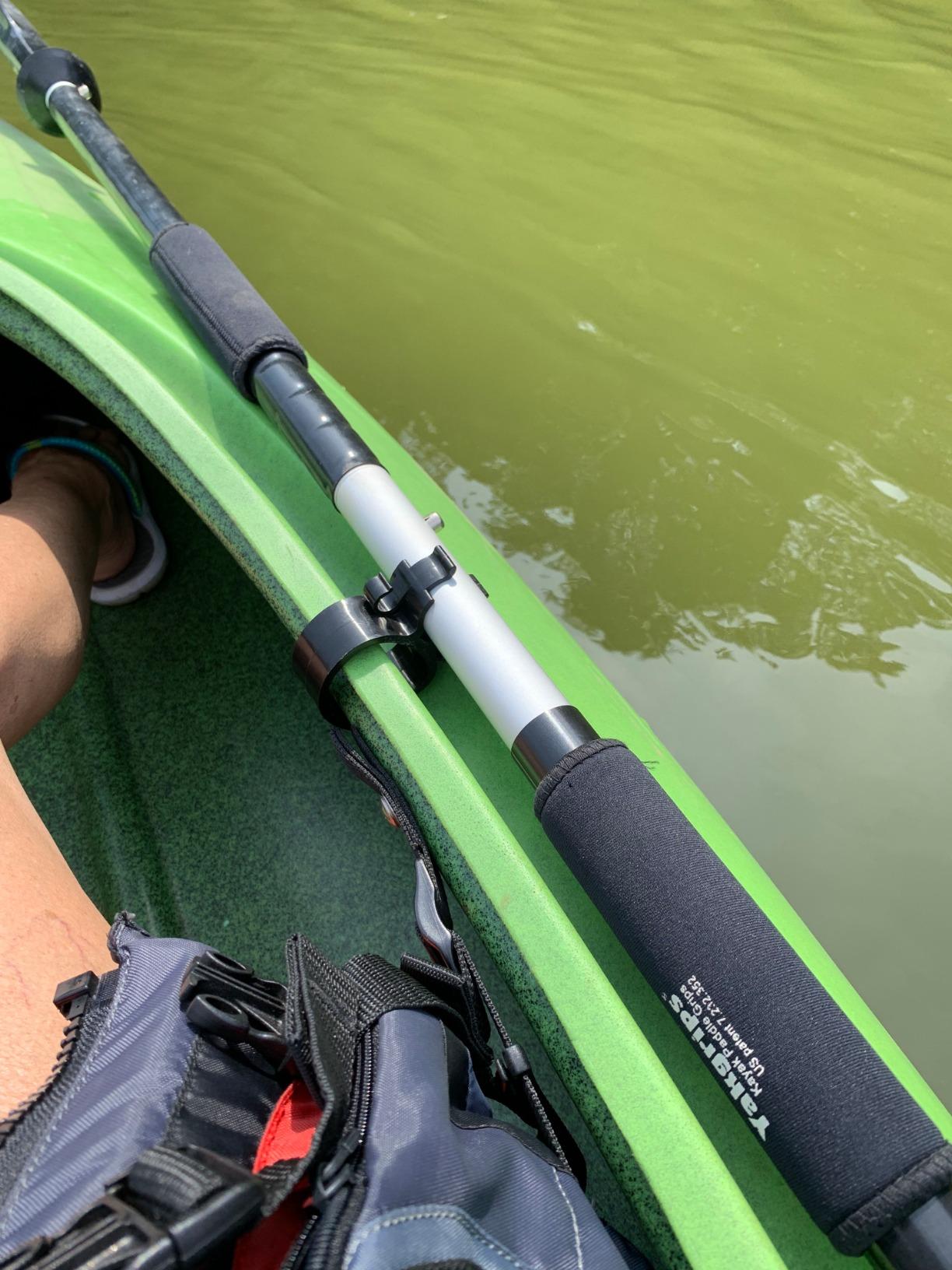 Patented Clip-On Removable Kayak Paddle Holder, Convenient Kayak Accessories for Secure Paddling, Clip for Kayak, Canoe and Boat - Cascade Creek customer photo 2