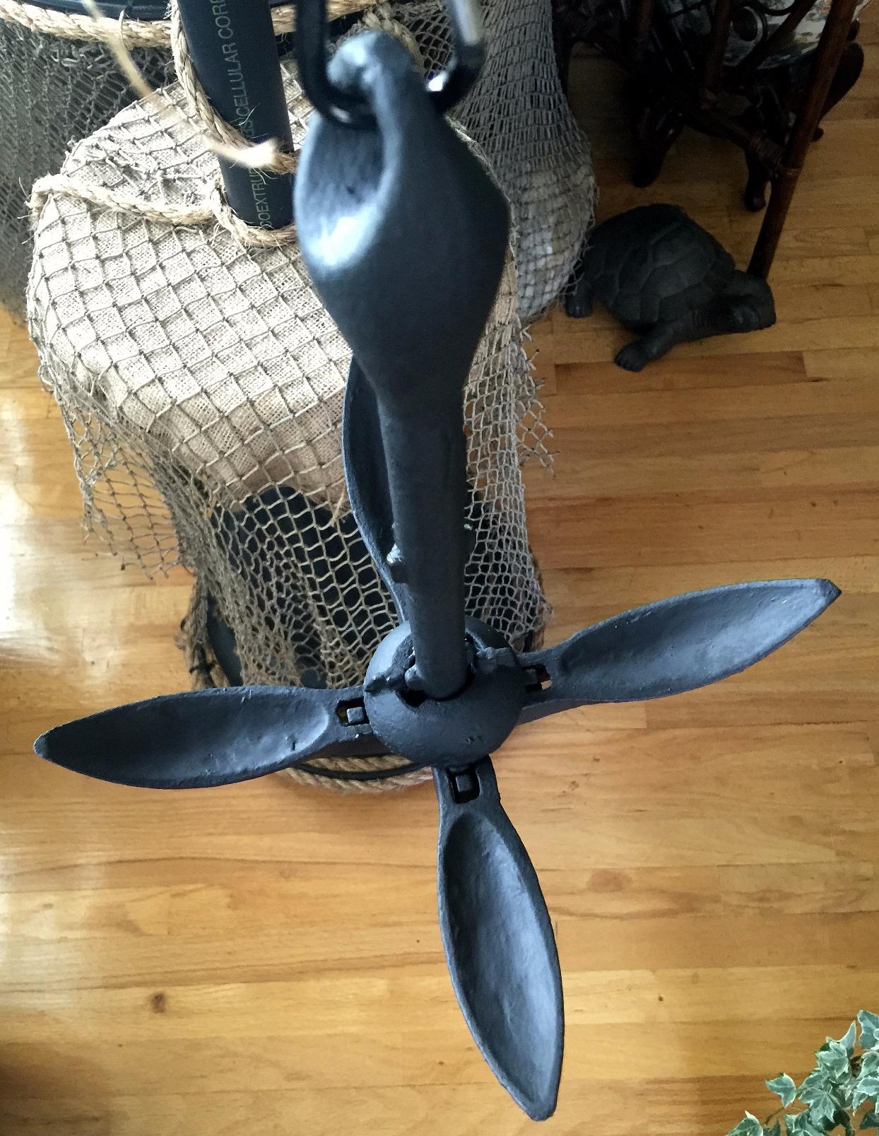 SeaSense Folding Grappling Anchor - Ideal for Fishing Vessels, Dinghies, Kayaks, Canoes & More, Great for Strong Currents & Sandy, Muddy or Weedy Bottoms - Galvanized Iron, 5 lbs, For Boats 5' - 14' customer photo 1