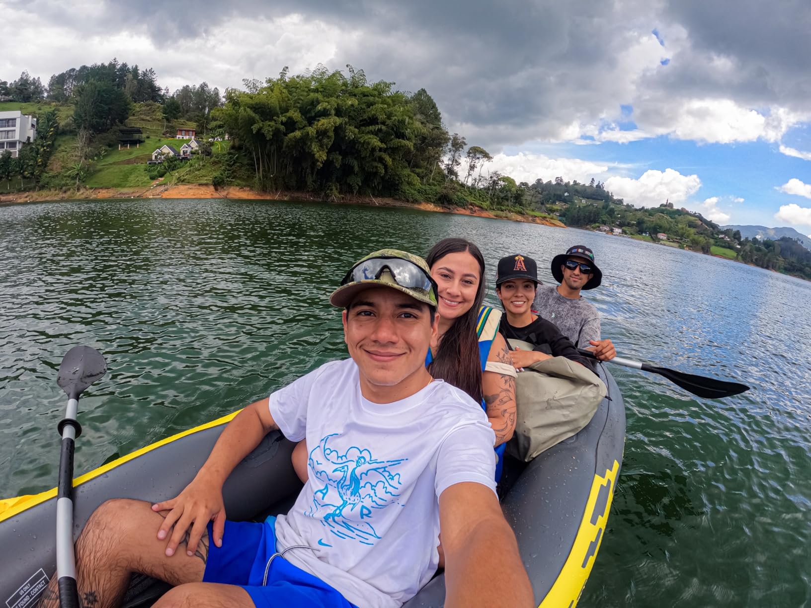 Intex 68307EP Explorer K2 Inflatable Kayak Set: Includes Deluxe 86in Aluminum Oars and High-Output Pump - SuperStrong PVC - Adjustable Seats with Backrest - 2-Person - 400lb Weight Capacity customer photo 1