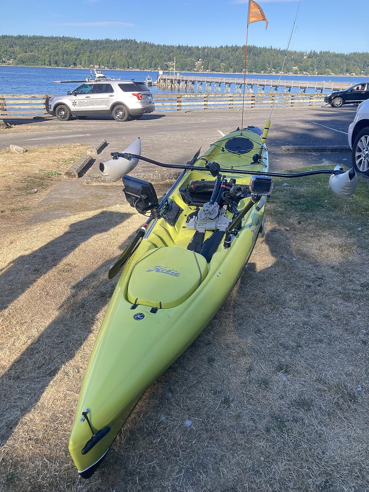 RAILBLAZA Kayak Camera Boom Arm Mount Pole 600 R-Lock with Action Camera Adapter customer photo 2