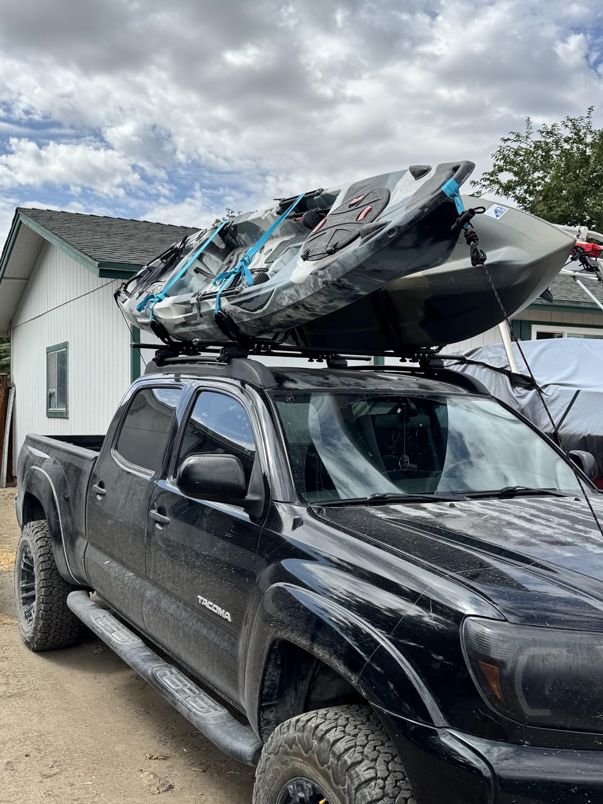 A01 Kayak Roof Rack for SUV Car Top Roof Mount Carrier J Cross Bar Canoe Boat (1 Pairs) customer photo 2
