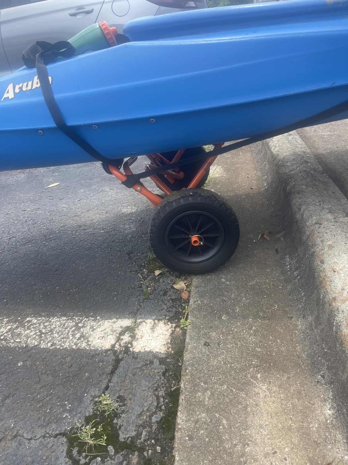 Kayak Cart - Canoe Dolly with Airless Tires, Aluminum Frame, and 140lb Capacity for Transporting Jon Boats, Paddleboards, SUP by Rad Sportz customer photo 2