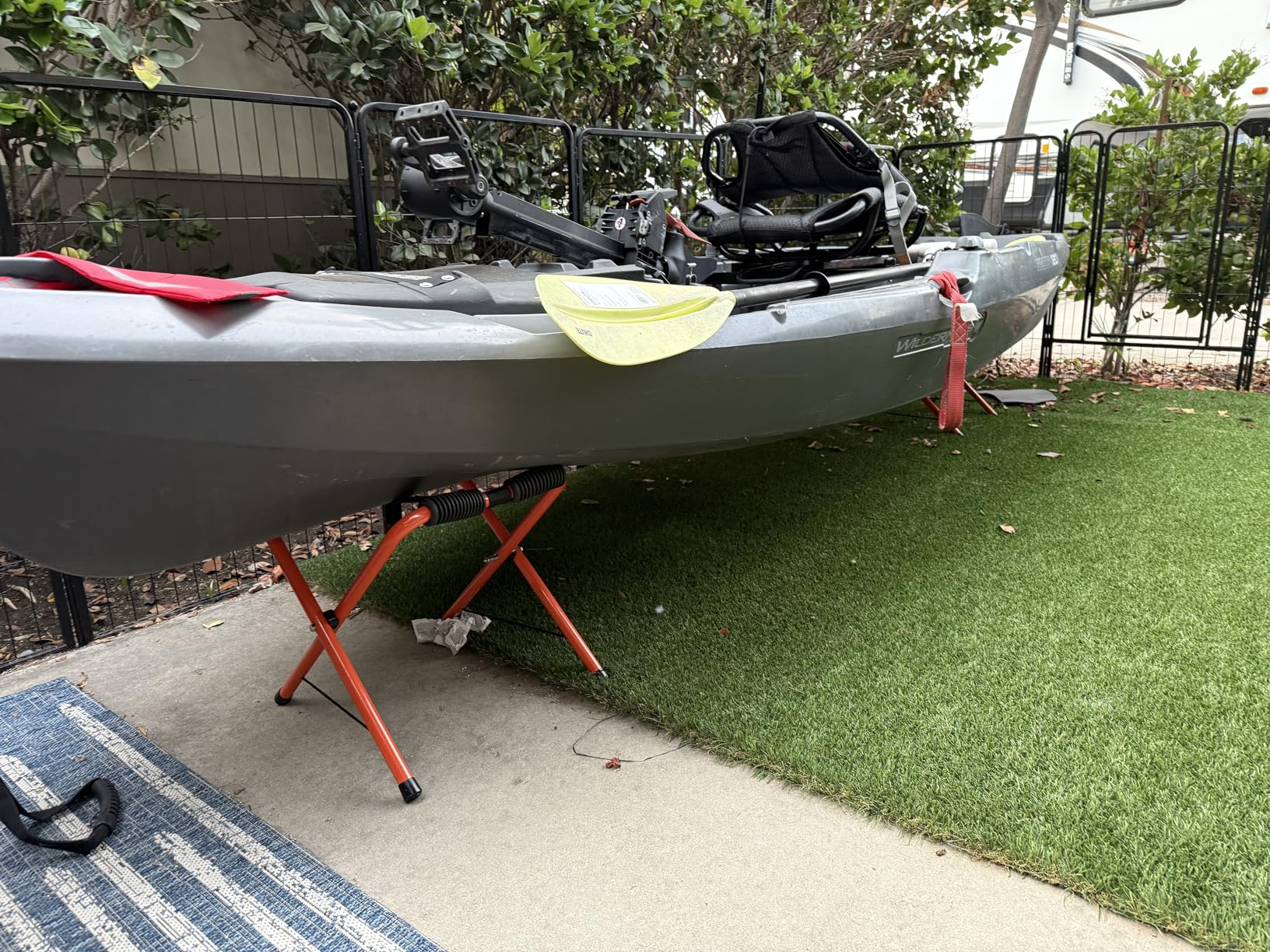 RAD Sportz Portable Kayak Easy Stands Fold for Easy Storage Carry Bag Included Yellow customer photo 2