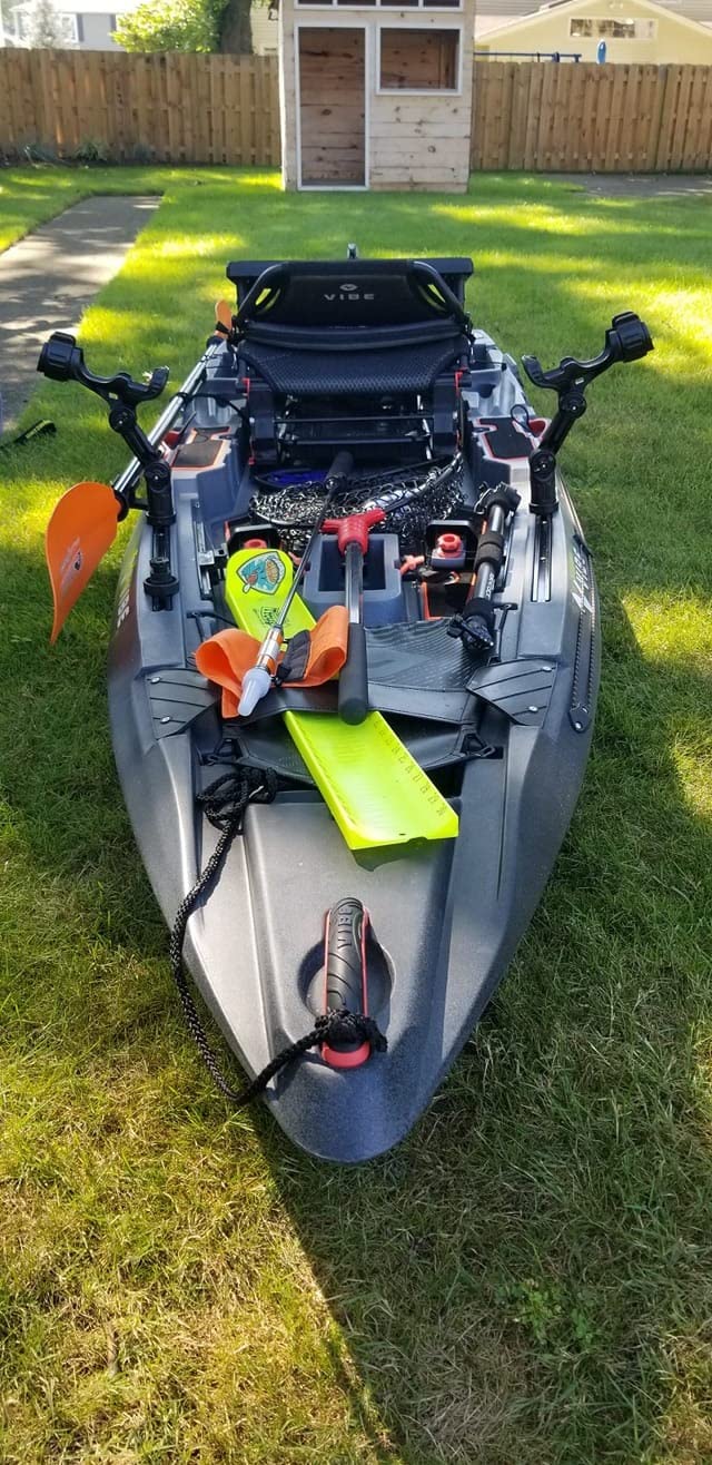 YakAttack Omega Pro Rod Holder | Track Mount Fishing Rod Holder for Kayak & Boat | Secure & Adjustable LockNLoad System | Compatible with Spinning, Casting, Fly Reels | Kayak Track Mount Accessories customer photo 1