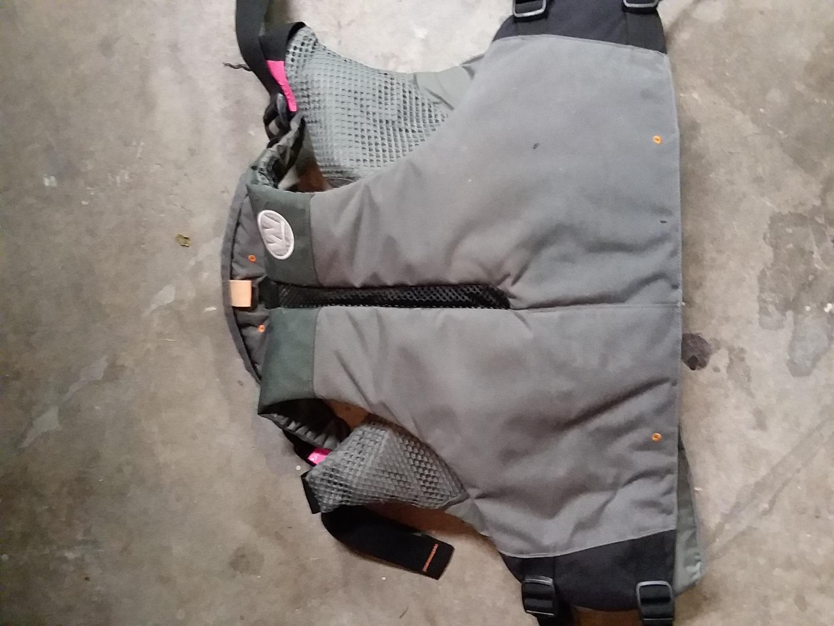 Wilderness Systems Fisher Kayaking Life Jacket - Easy Access Zippered Pockets Zippered Pockets - USCG Approved PFD - UL Type 3 Paddle Sports Life Vest - Gray customer photo 2