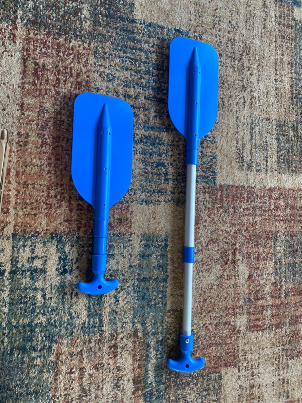 Boat Paddle Telescoping Plastic Collapsible Oar, Kayak, Jet Ski, Rafting, Mini Canoe Paddles, Tubing Floats, Rowing Safety Accessories for Kids and Adults customer photo 1