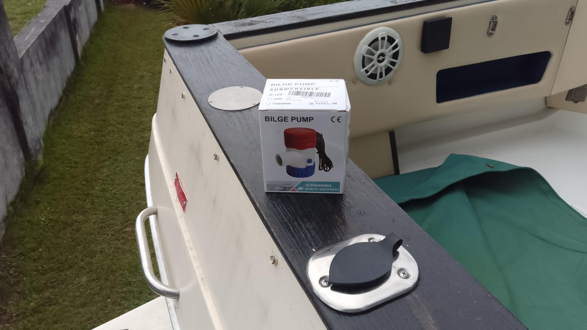 Sanuke Bilge Pump for Boat 1500GPH,1-1/8'' Outlet, 12V Submersible for Portable Accessories Marine Boat Water Pump, Low Noise Electric customer photo 2