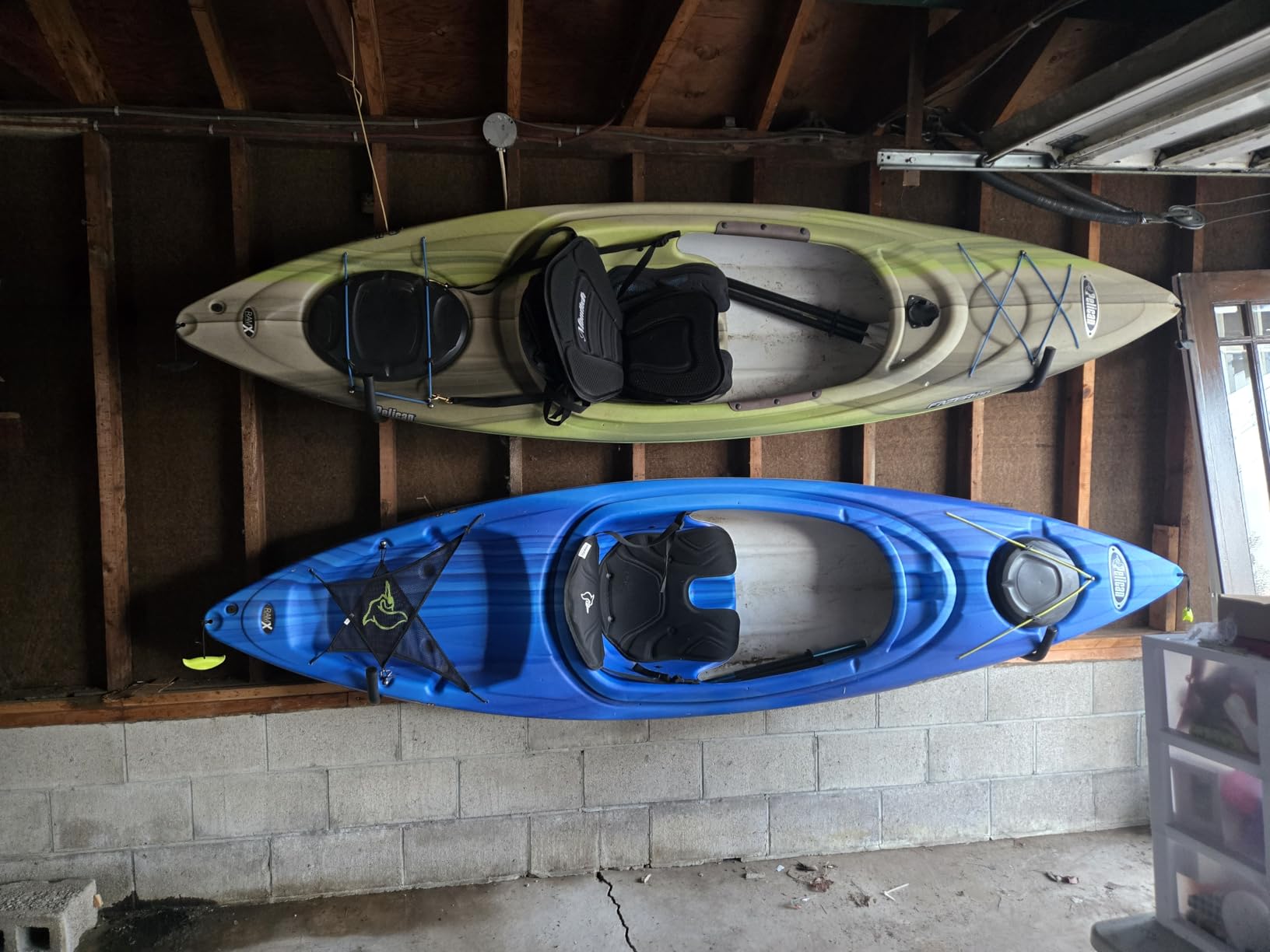 Garage Storage Heavy Duty Hooks, 15Inch Jumbo Arm Kayak Rack, 6 Pack Wall Mount Canoe Hangers customer photo 1