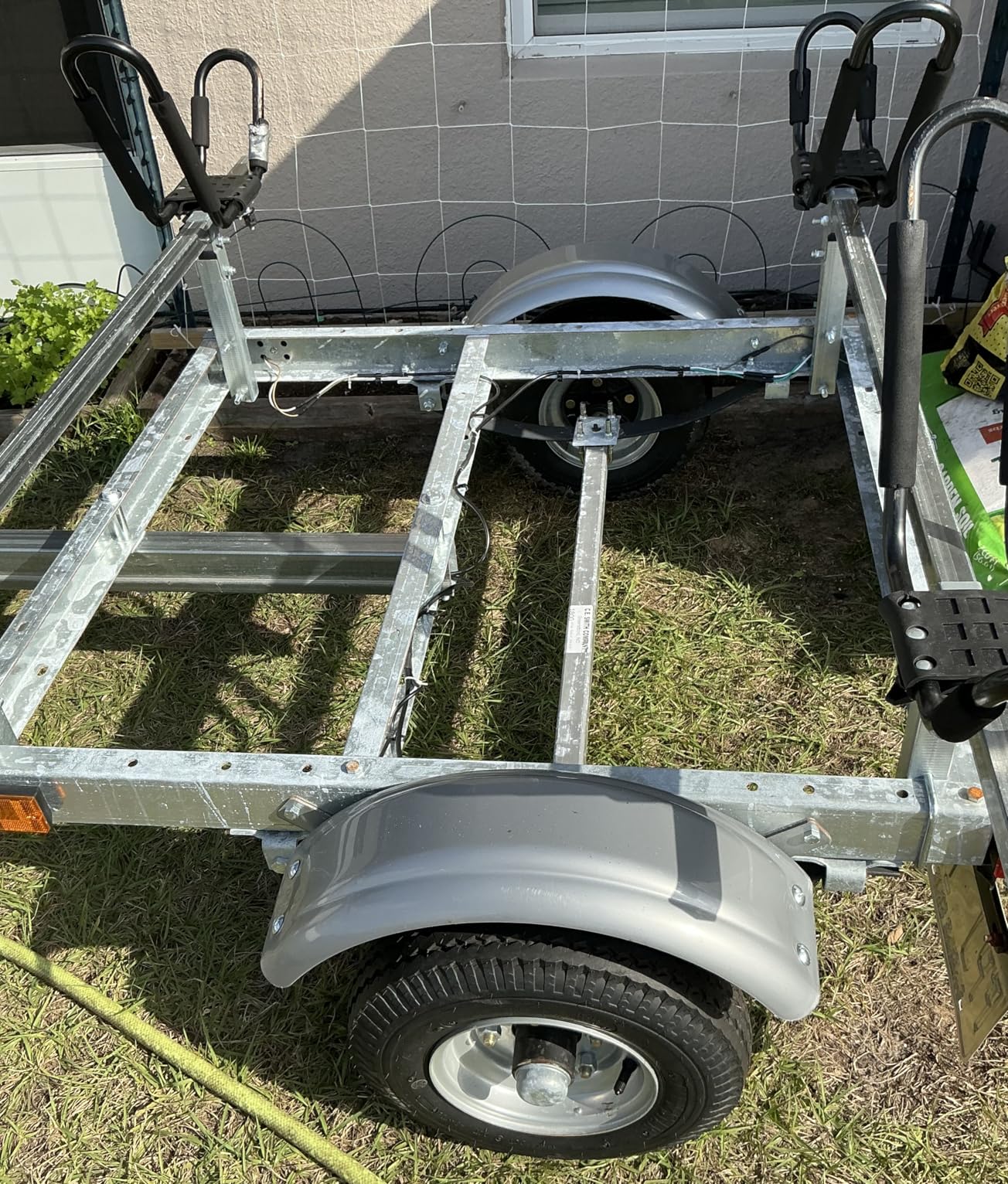 Malone MPG586XJ EcoLight 2 Kayak Trailer with 2 J-Rack Kayak Carriers | 14' / 400 lbs Capacity | Fully Submersible | Marine Grade Galvanized Steel Construction customer photo 1