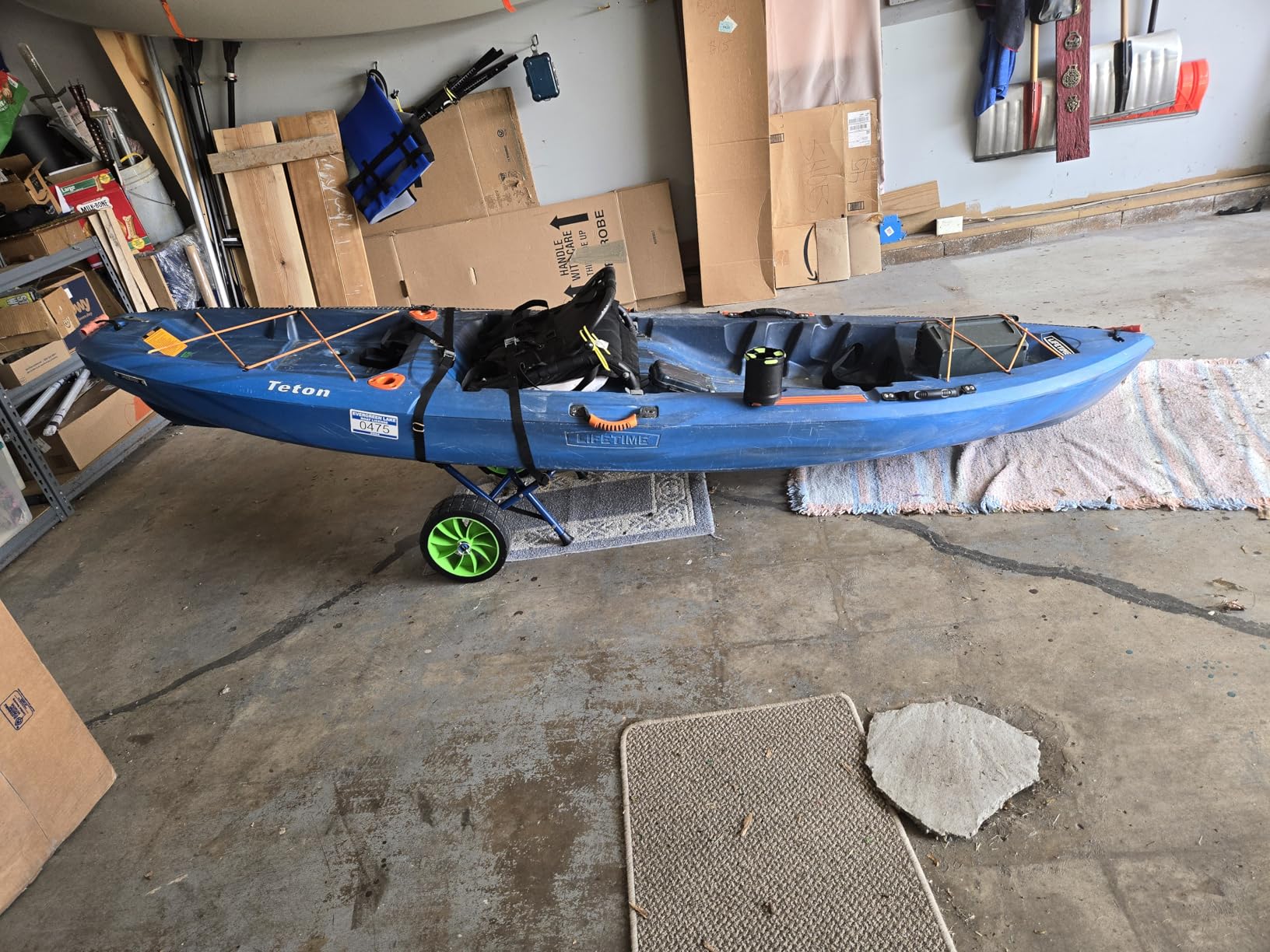 Newcod Kayak Cart, Kayak Dolly Cart for Carrying Kayak Canoe SUP Paddle Board customer photo 1