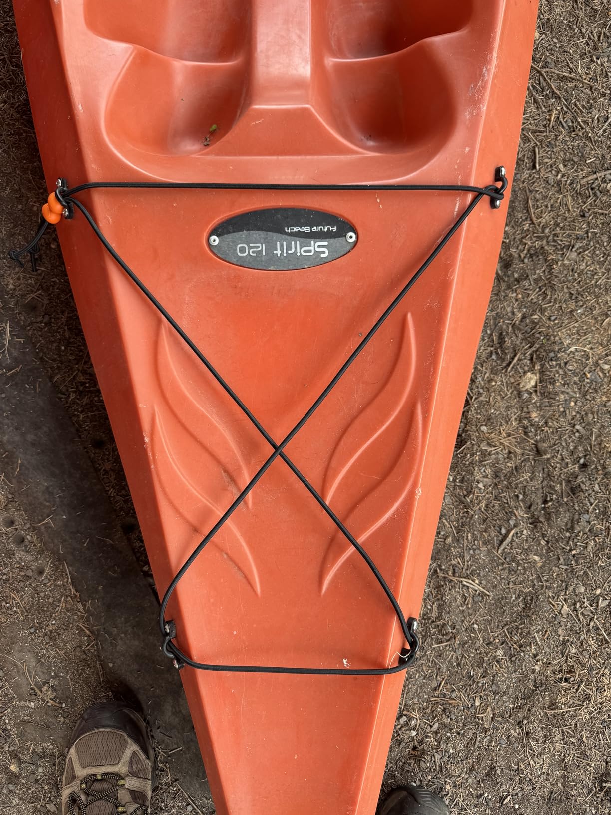 Deck Rigging Kit Accessory - 19.7 FT Bungee Cord with Deck Loops Tie Down Pad Eyes and J - Hooks and Bungee Cord Hook Screws & Rivets for Kayaks Canoes Boat customer photo 2