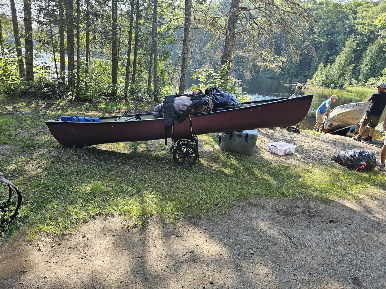 Suspenz Kayak Canoe Transport Cart, All-Terrain Super Duty Trolley Carrier with No-Flat Airless Wheels and Kickstand, 350 lb Load Capacity, Black customer photo 1