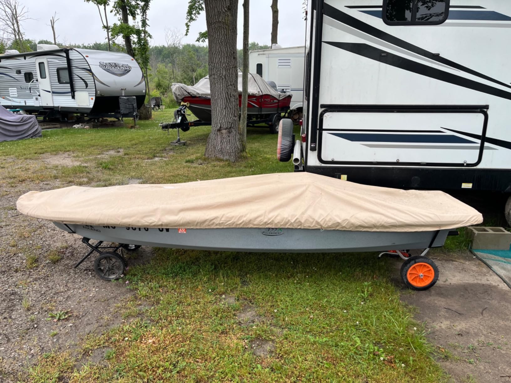 13' 14' Canoe / Kayak cover by Cypress Rowe Outfitters / 16 Oz Canvas for Indoor or Outdoor Storage, Complete Protection customer photo 1