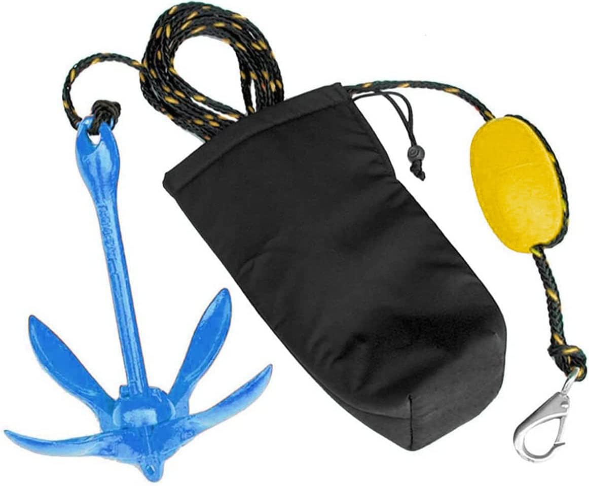 XIALUO Marine Kayak Anchor Kits 7 lb Folding Anchor Accessories with 50 ft Rope for Fishing Kayaks, Canoe, Jet Ski, SUP Paddle Board and Small Boats customer photo 1