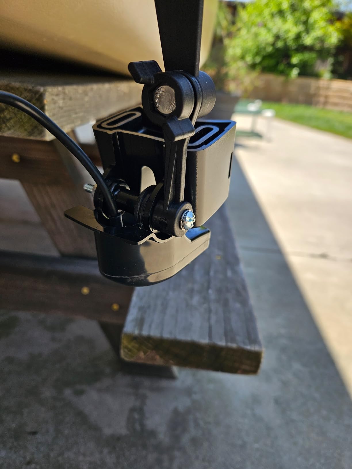 Kayak Fish Finder Mount with Transducer Mounting Arm, 1.5