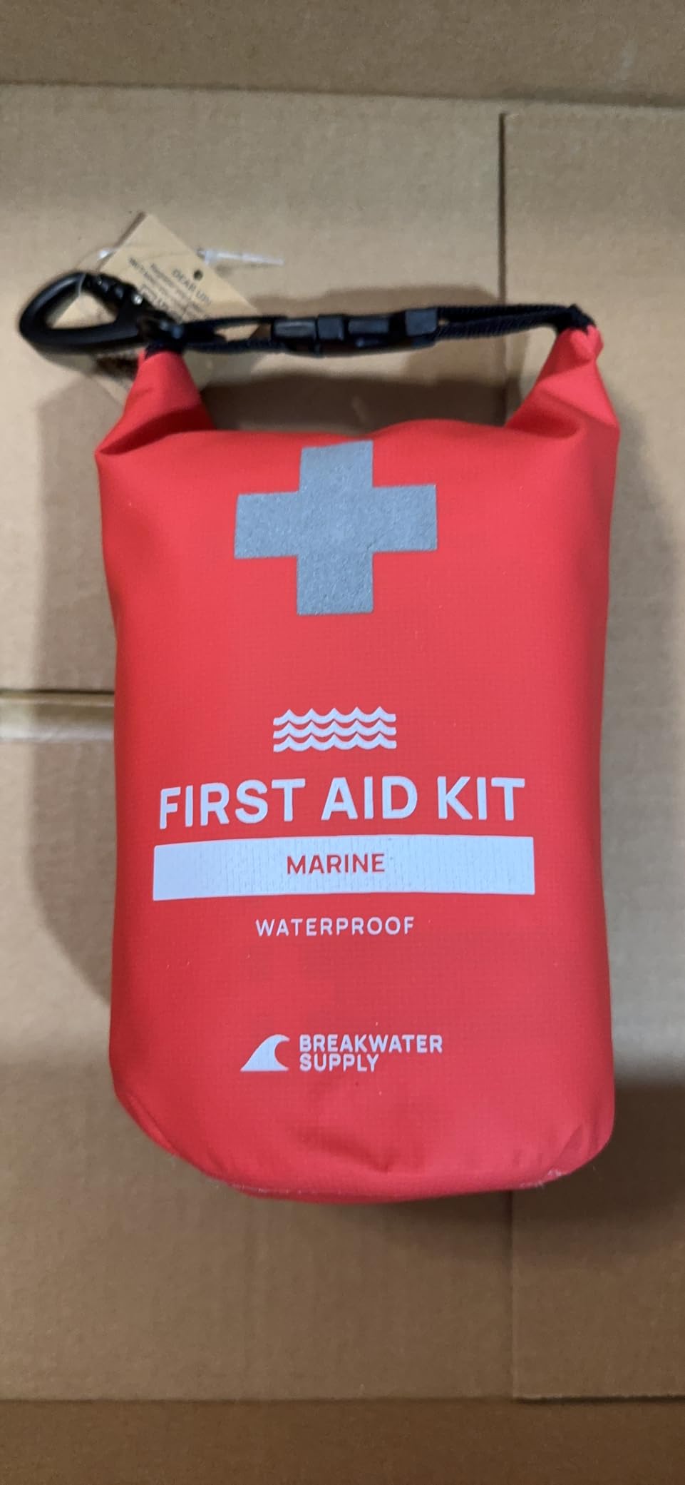 Breakwater Supply Waterproof First Aid Kit Dry Bag Bug Out Bag Preloaded with Emergency Survival Prepper Supplies for Boating, Camping, Fishing + Carabiner, Floating, Reflective, AFAK/IFAK Trauma Kit customer photo 2