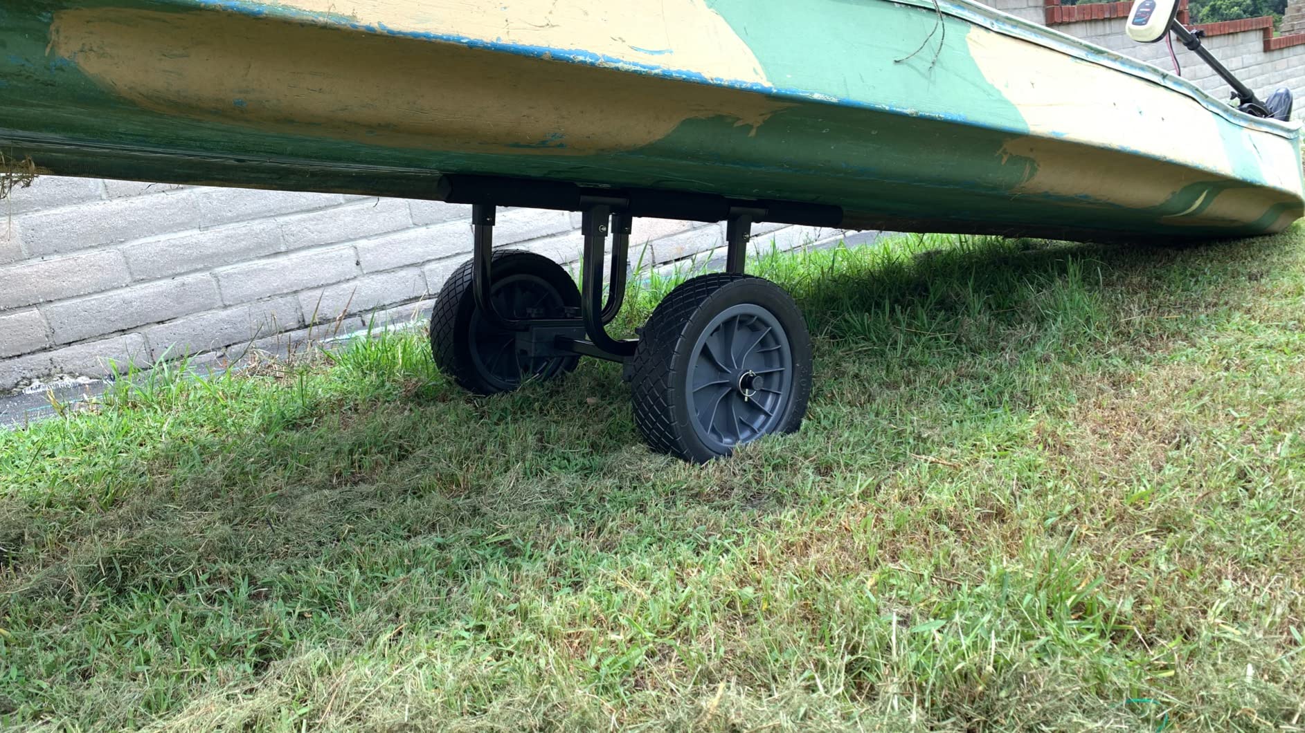 Best Marine and Outdoors Kayak Cart, Heavy Duty Adjustable Width Dolly with 450lb Weight Capacity and Flat Free Airless Wheels customer photo 1