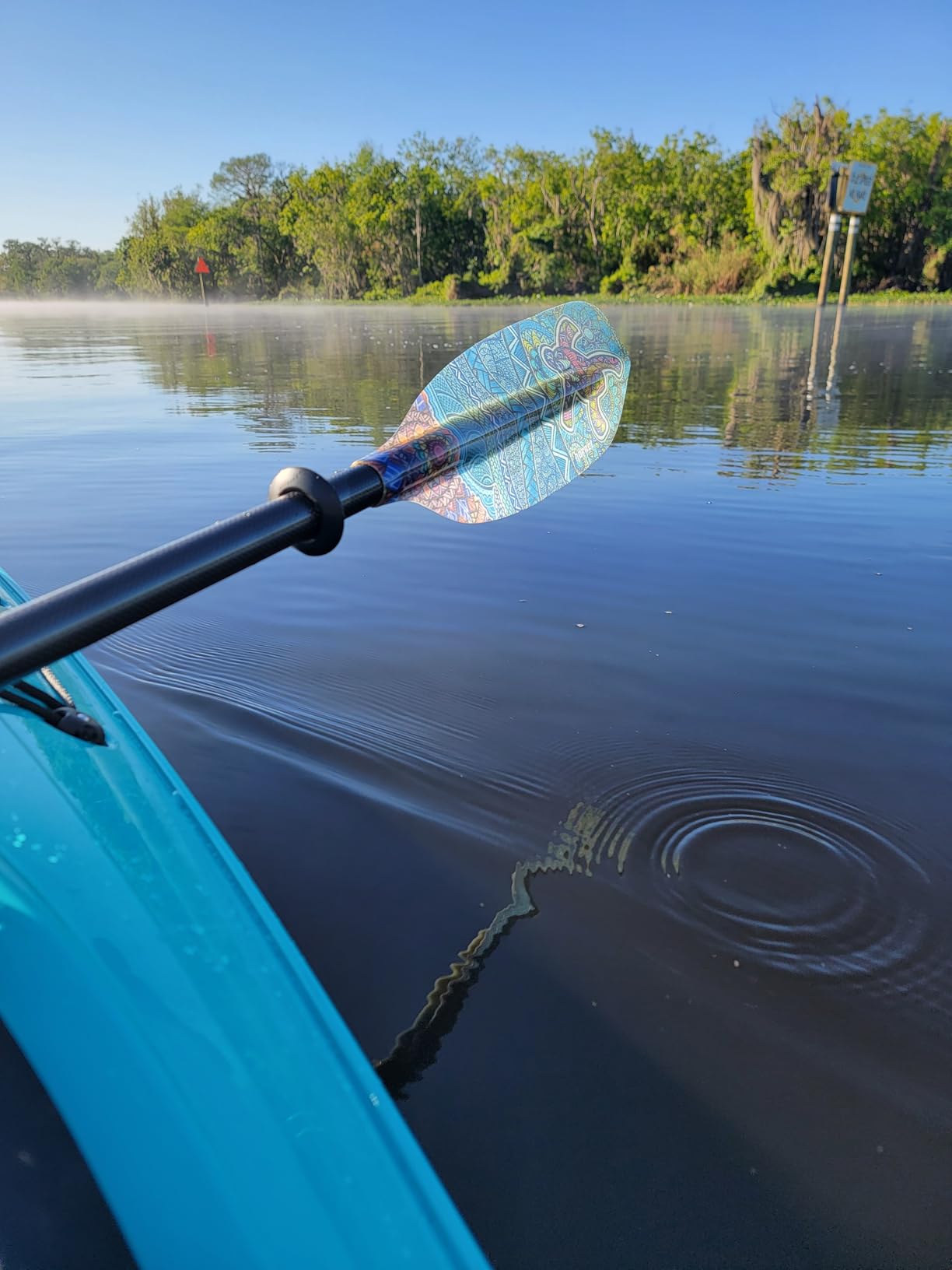 Hornet Watersports Fiberglass Kayak Paddle for Adults- Ideal for Touring, Fishing and Boating- 90.5 inches / 230CM Adjustable with Carbon Fiber Shaft- Kayak Oars Kayaking Equipment customer photo 1