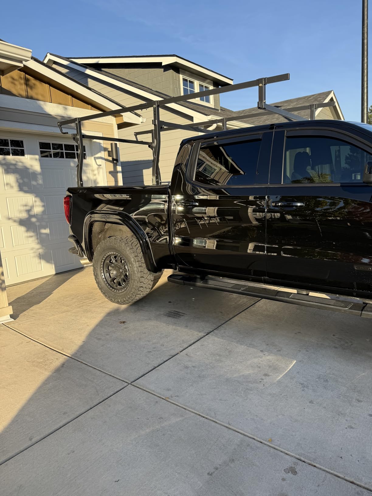 POLESTAR Steel Truck Ladder Rack, 1000lbs Loading Capacity Universal Truck Bed Rack, 45 to 66 inch Adjustable Non-Drilling Pickup Trailer Ladder Rack for Pickup Truck Kayak, C-Clamp Design customer photo 2