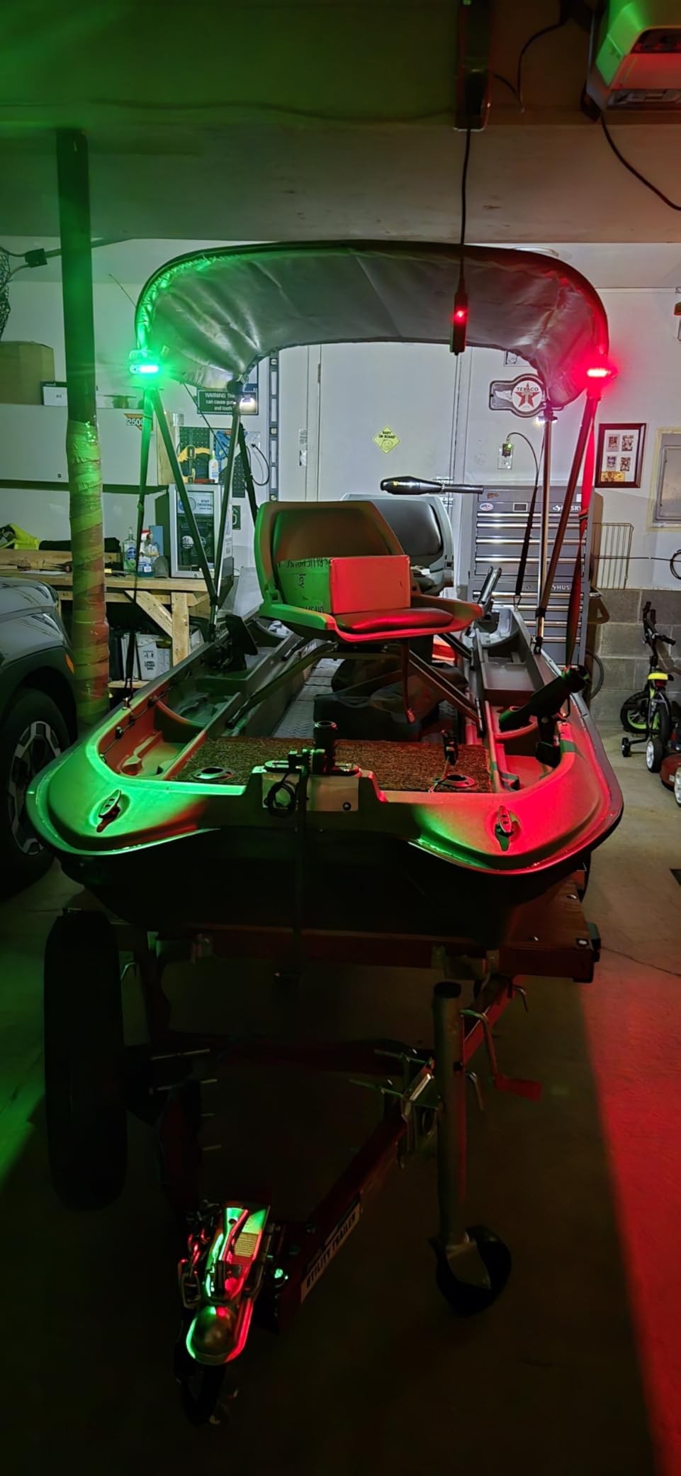 4Pack LED Navigation Lights Kit for Boat Kayak, Stern Light Battery Operated, Easy Clip on customer photo 1