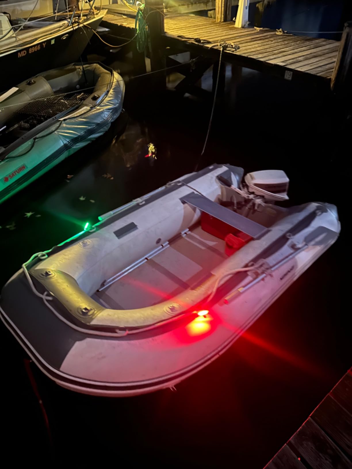 4Pack LED Navigation Lights Kit for Boat Kayak, Stern Light Battery Operated, Easy Clip on customer photo 2