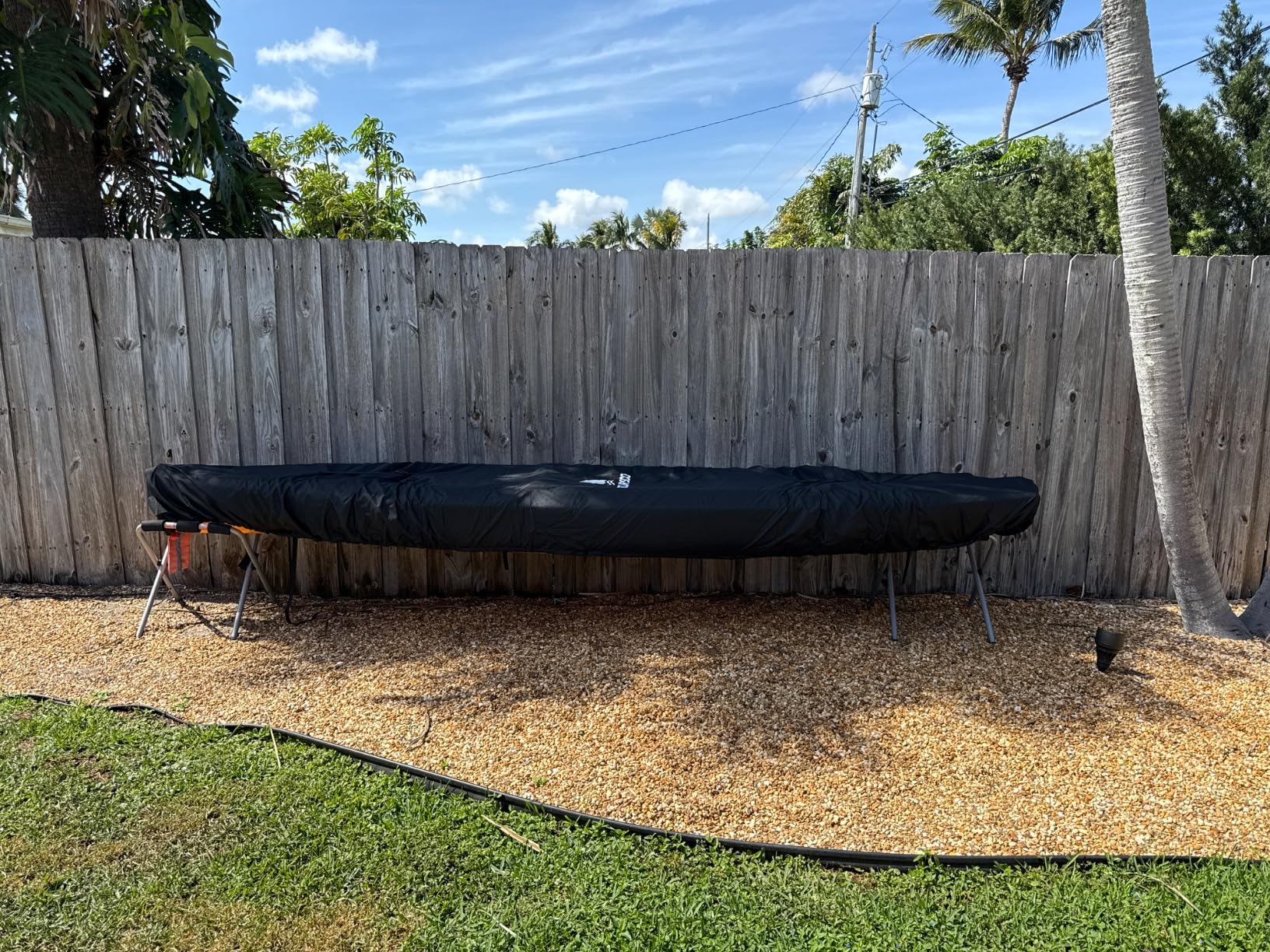 Obcursco 600D Kayak Cover Waterproof, 9.3-16.5FT Thickened UV-Proof, Tear and Fade Resistant Canoe Cover, Kayak Covers for Outdoor and Indoor Storage, Perfect as Kayak Accessories for SUP Paddle Board customer photo 2