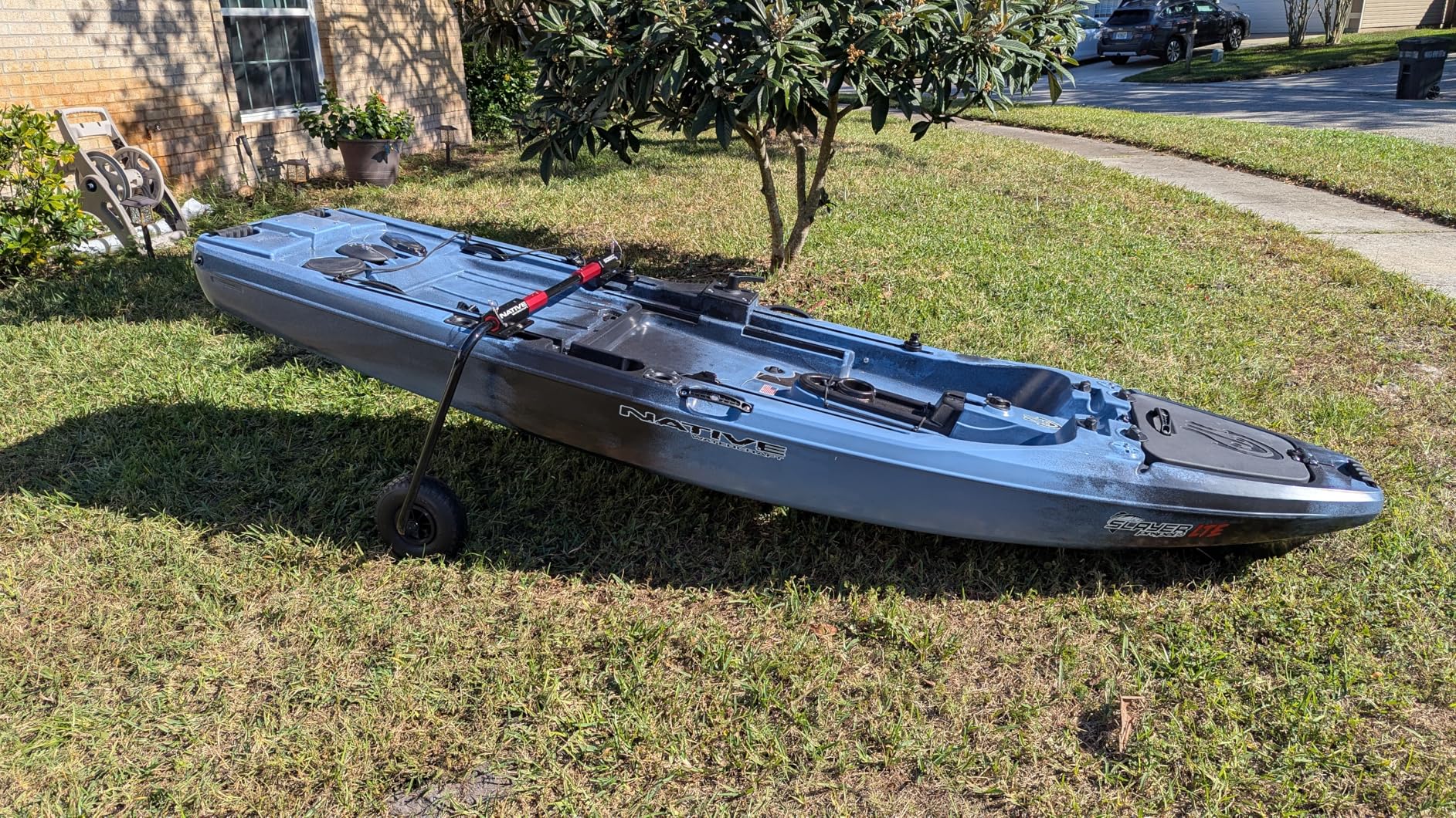 Explore Land Waterproof Kayak Cover - Fade Resistiant 600D Heavy Duty Canoe Dust Storage Cover Suitable for 9.3-10.5ft Kayak, Grey customer photo 2
