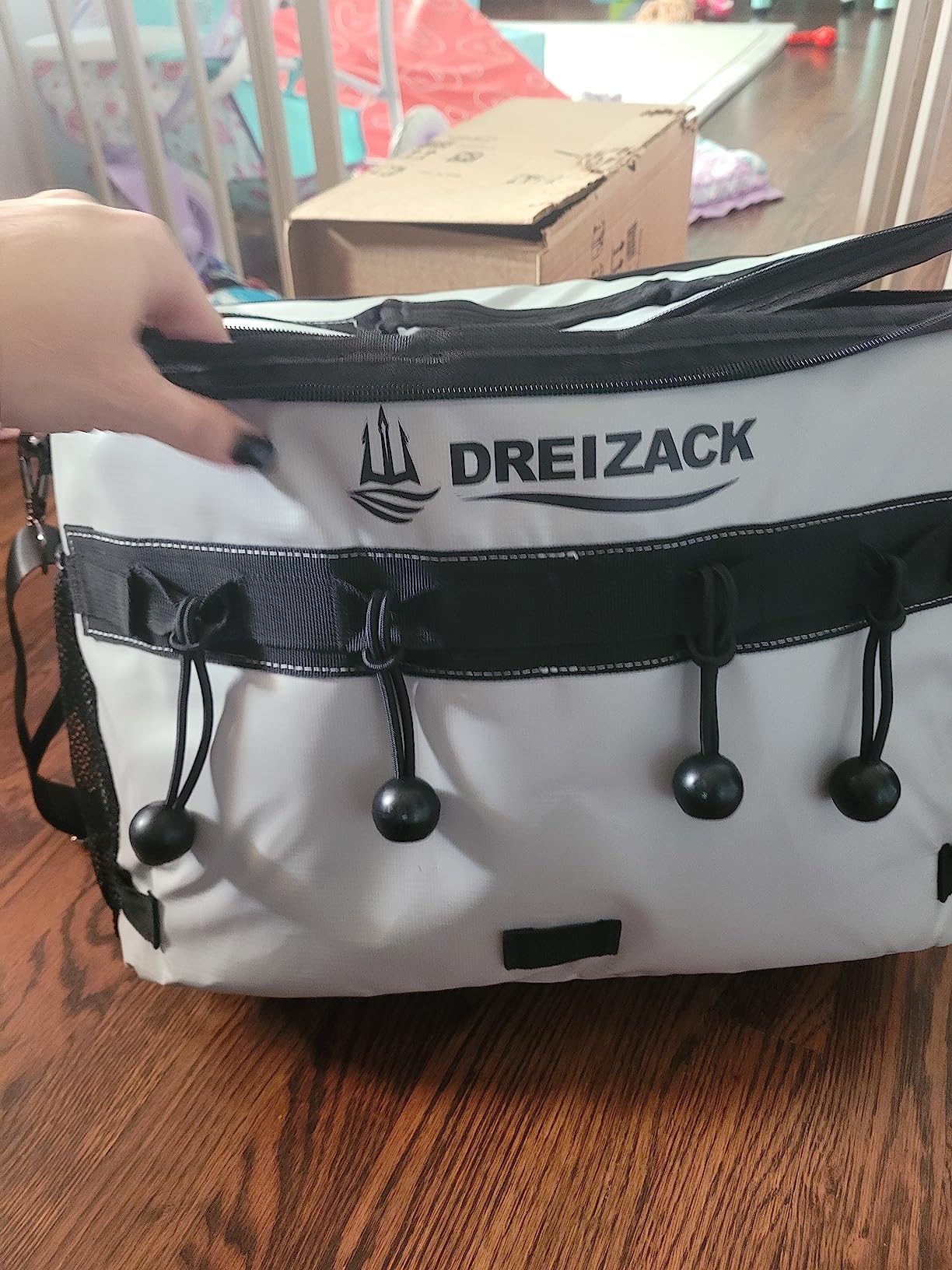 Dreizack Kayak Cooler Behind Seat, Waterproof Cooler for Kayaking,Paddle Board Cooler Compatible with Lawn-Chair Seat Kayak Accessories Cooler Bag Kayak Cooler Tow Behind for Camping Fishing customer photo 2