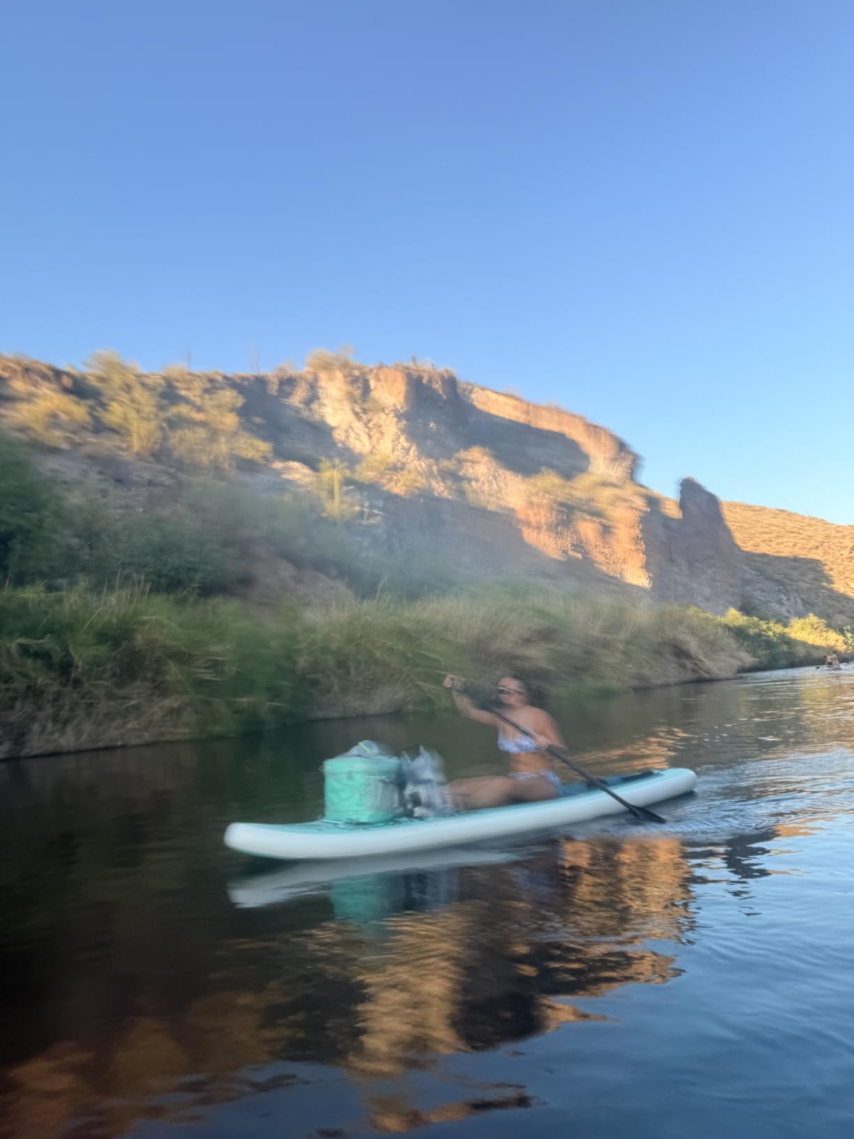 Waterproof PVC Material Paddleboard Cooler Deck Bag, 40 cans Sup Deck Cooler Bag customer photo 2