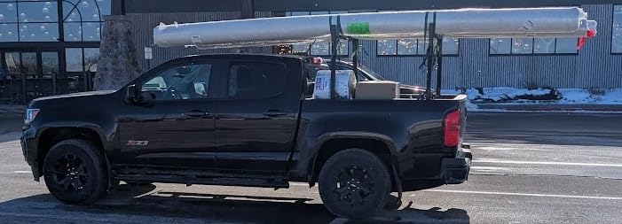 JY PERFORMANCE Truck Ladder Racks 800Ibs Capacity Extendable Pick-up Truck Bed Ladder Rack, Universal Heavy Duty (NO Drilling) customer photo 1