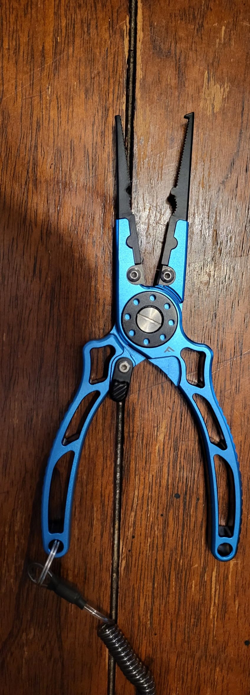 FLISSA Fishing Pliers, Safety Lock Design Fish Pliers Saltwater, Aluminum Hook Remover, Titanium 6Al-4V Jaw and Tungsten Carbide Line Cutters, Sheath & Lanyard customer photo 2