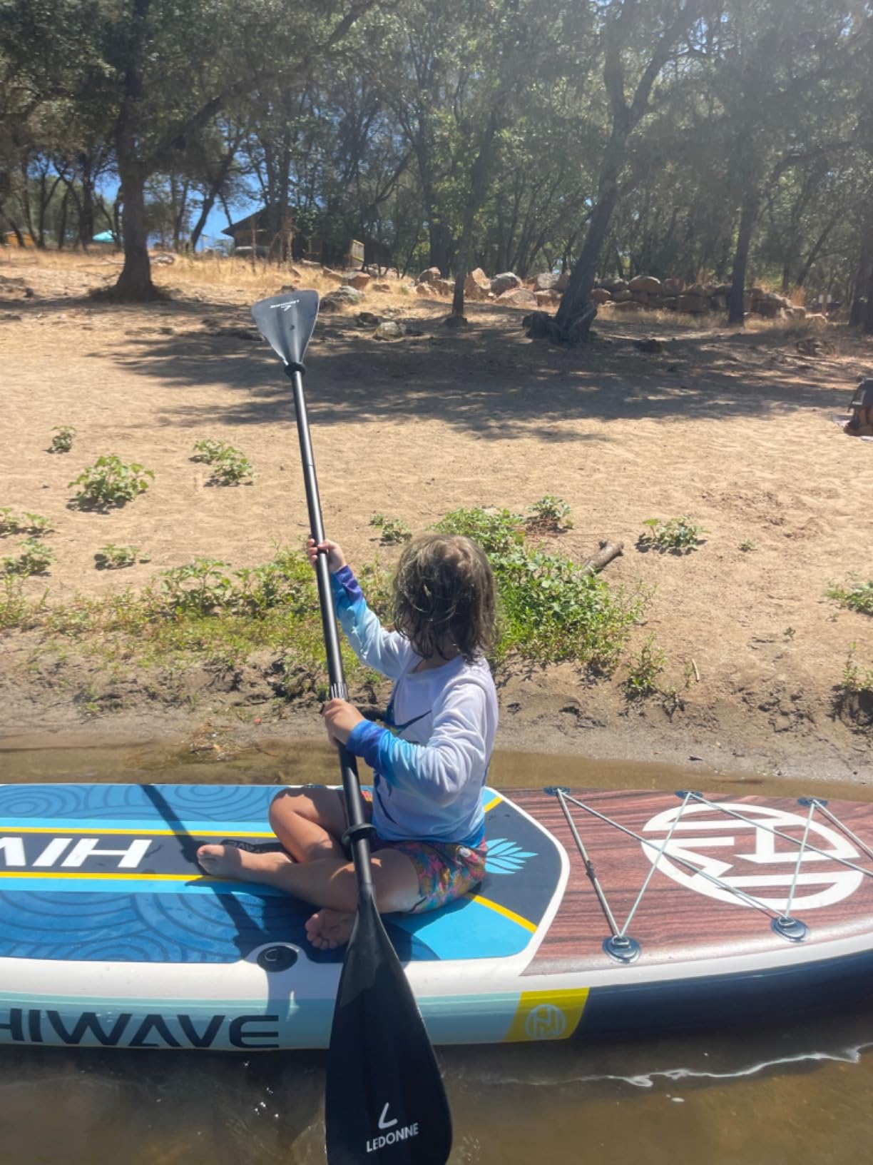 LEDONNE SUP Paddle 4-Piece Adjustable Kayak Paddle Floating Lightweight Paddle Board Oar with Aluminum Alloy Shaft and 2 Nylon Blades customer photo 1