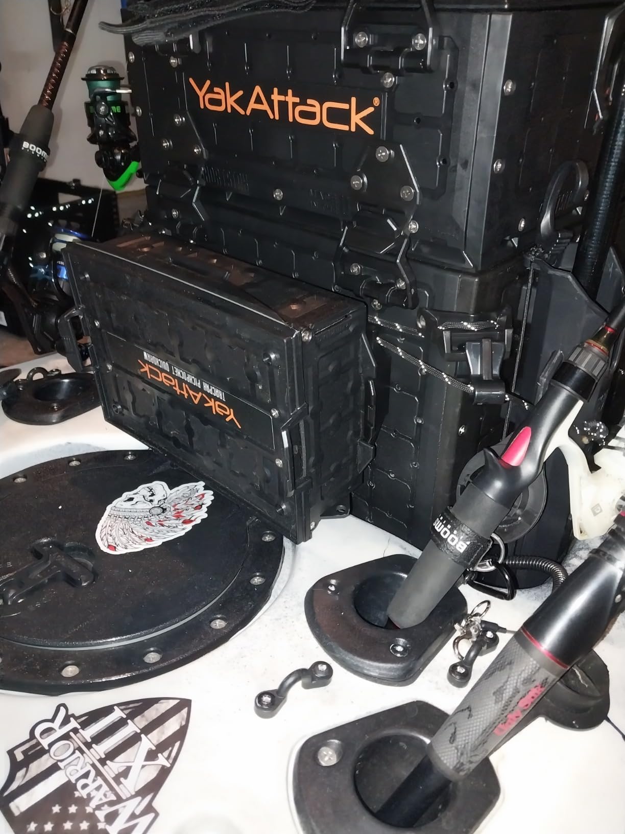 YakAttack TracPak Stackable Storage Box - Black | Kayak Fishing Gear Storage | Fits GearTrac & MightyMount | Kayak Accessories for Fishing Tackle & Tools | Compact 1 lb Weight customer photo 2