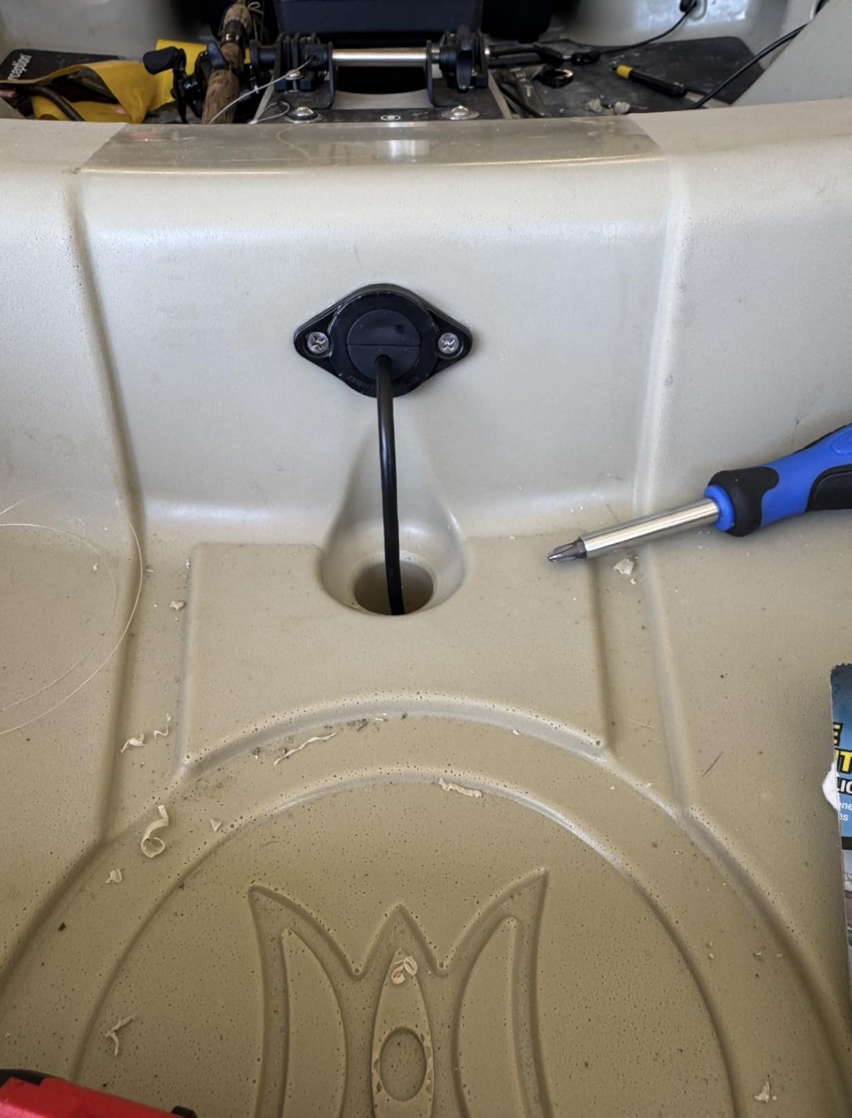 JSP Manufacturing Through Hull Wiring Kit for Kayaks, Thru-Hull Wiring Kits for Wilderness Systems Hobie Installs of Fish Finders, Motors, Lighting Kits, etc. Kayak Wiring Accessories customer photo 1