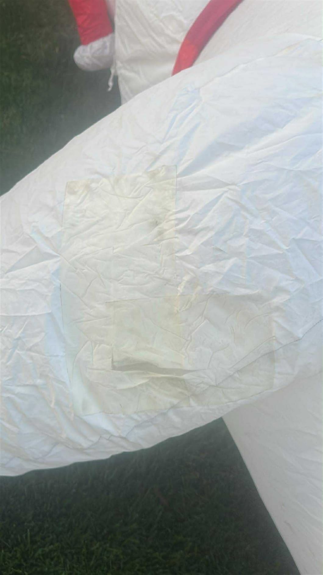 Inflatable Waterproof Repair Tape - Waterproof TPU Patch Repair Kit, Sealing Repair Tape for Air Mattress, Bounce House, Inflatable Toys, Swimming Ring - 4in x 6.6ft customer photo 2