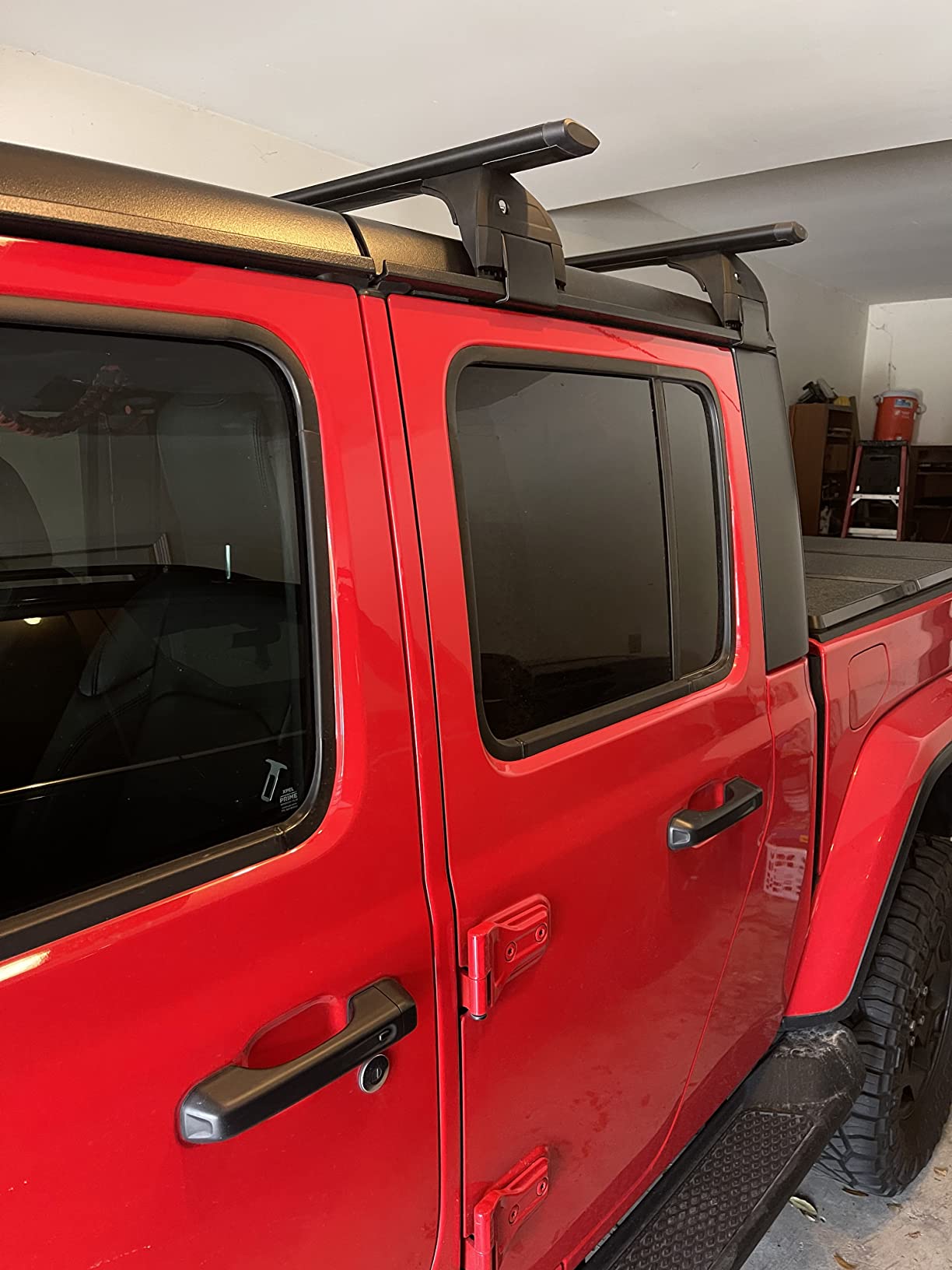 Roof Rack Cross Bars 220lbs Compatible with Jeep Wrangler JK JL Gladiator JT 2007-2026 with Anti-Theft Metal Lock, 2 & 4 Door Heavy Duty Aluminum Crossbars Rooftop Cargo Kayak Bike customer photo 1