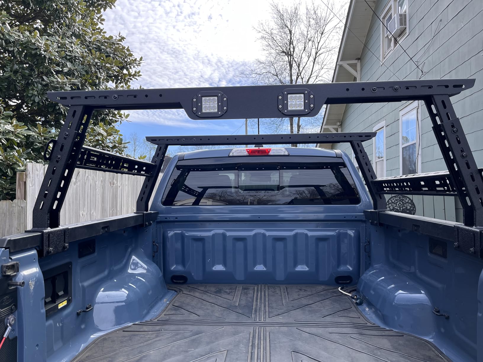 Universal Truck Bed Ladder Rack, Non-Drilling, 900 LBS Load Capacity, Fit Most Truck Bed Ranging from 53