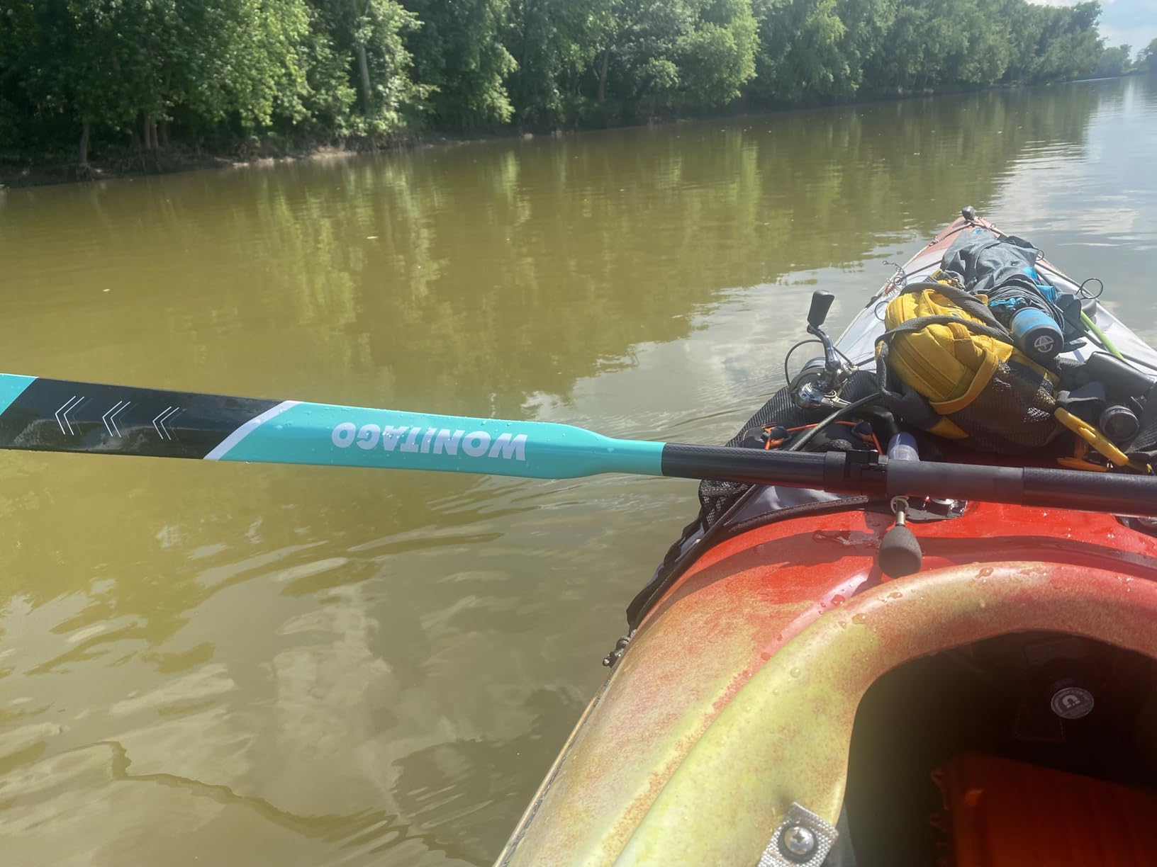 Kayak Paddle Lightweight Full Carbon Fiber Greenland Paddle with Paddle Bag, Adjustable Greenland Kayak Paddles customer photo 2