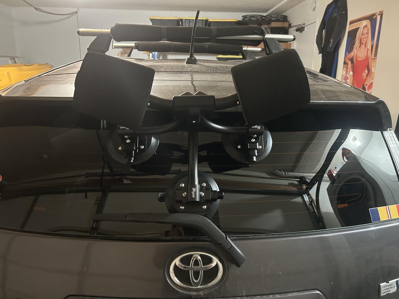 TriGrip Kayak Load Roller,3 Suction Cups Kayak Roller Loader,Kayak Helpers -Pump Vacuum Type- Kayak Roof Roller Loader Load Assist Mount,Kayak Loader Lift Assist System for Car SUV,Kayak Accessories customer photo 1