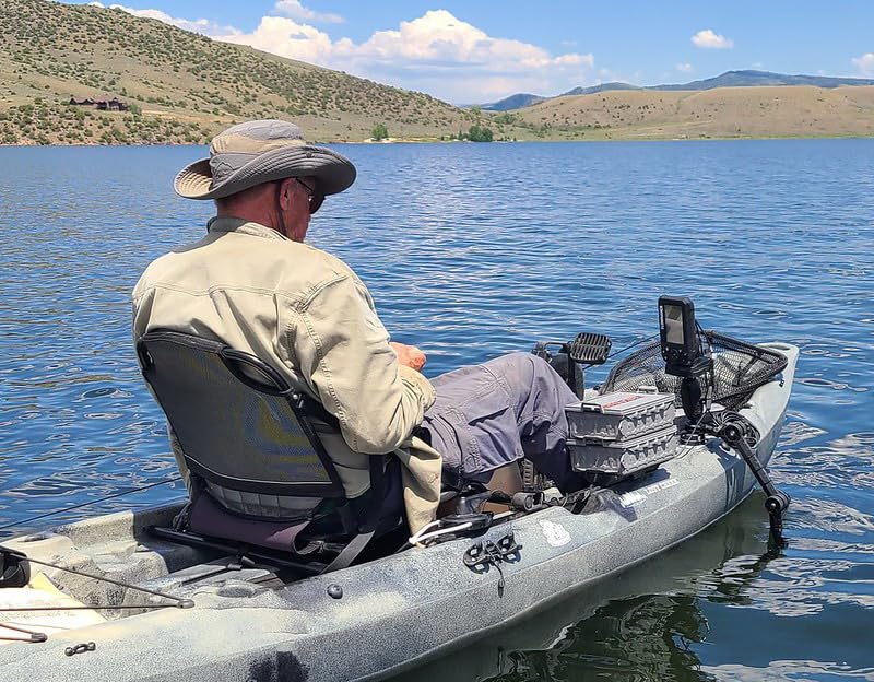HITORHIKE Universal Fish Finder Mount for Kayak-with Transducer Arm Options, Ball Base, Dual Plates, Fits 9