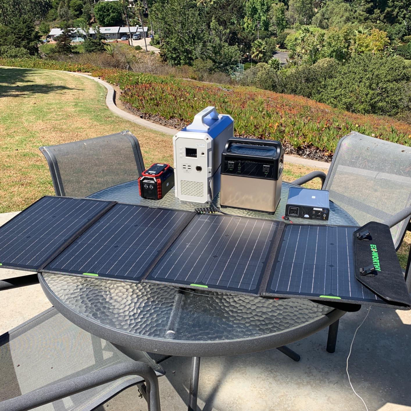 ECO-WORTHY 200W Portable Solar Panel for Power Stations,IP65 Waterproof & Lightweight with Adjustable Kickstand,23% High Efficiency Foldable Solar Panel for Outdoor RV Camping Off Grid Emergency customer photo 1