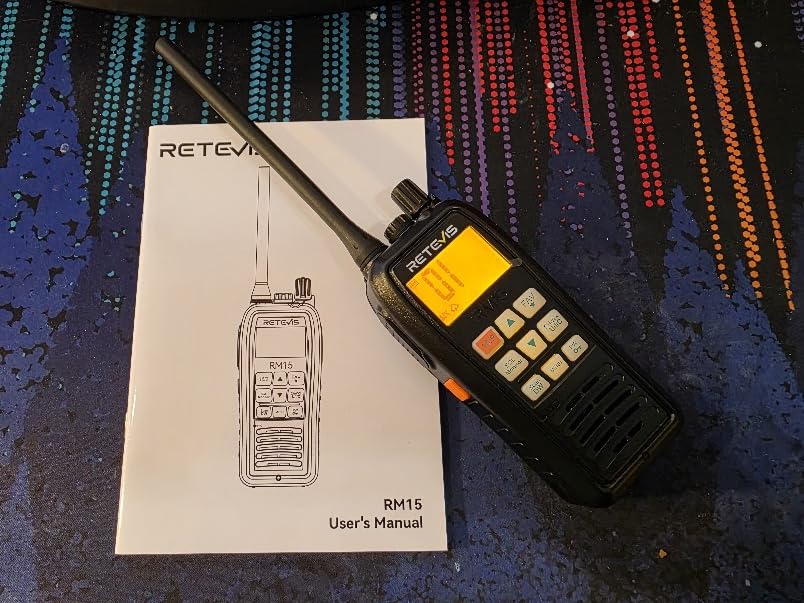 Retevis RM15 Marine Radio 6W, IP68 Floating VHF Radio Handheld,Dual-Way Noise Reduction Audio System Maritime Radio, 2000mAh, Type-C, NOAA, Falling Water Flash Alarm customer photo 1