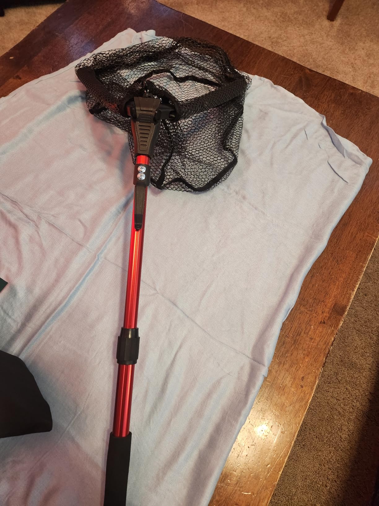 Upgraded Foldable Floating Fishing Net, Tangle-Free Coated Landing Net Extends from 27-35
